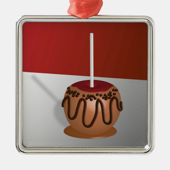 Candy Apple Metal Tree Decoration (Front)