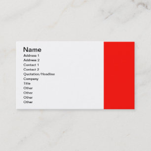 Candy Apple Red Border Business Card
