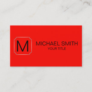 Candy apple red colour background business card