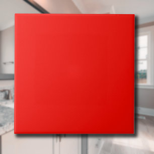 Candy Apple Red Solid Color   Classic   Elegant Tile