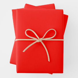 Candy apple red (solid color) wrapping paper sheet