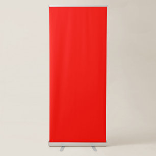 Candy Apple Red Solid Colour Classic Elegant Retractable Banner
