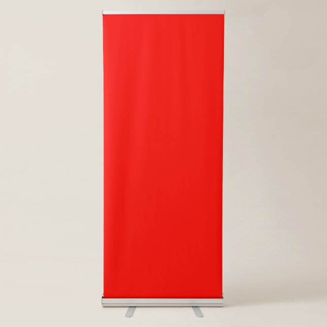 Candy Apple Red Solid Colour | Classic | Elegant Retractable Banner (Front)