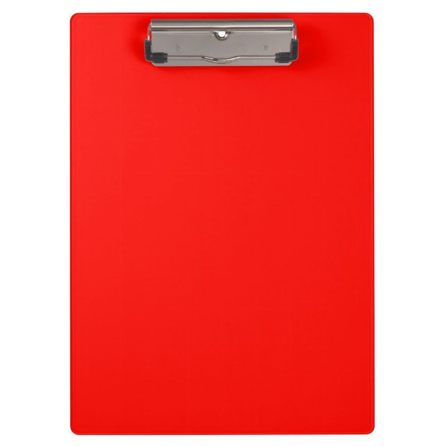Candy apple red (solid colour)  clipboard (Front)