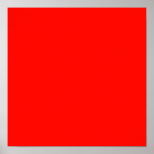 Candy Apple Red Solid Colour Poster