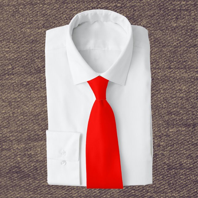 Candy Apple Red Solid Colour Tie (Creator Uploaded)