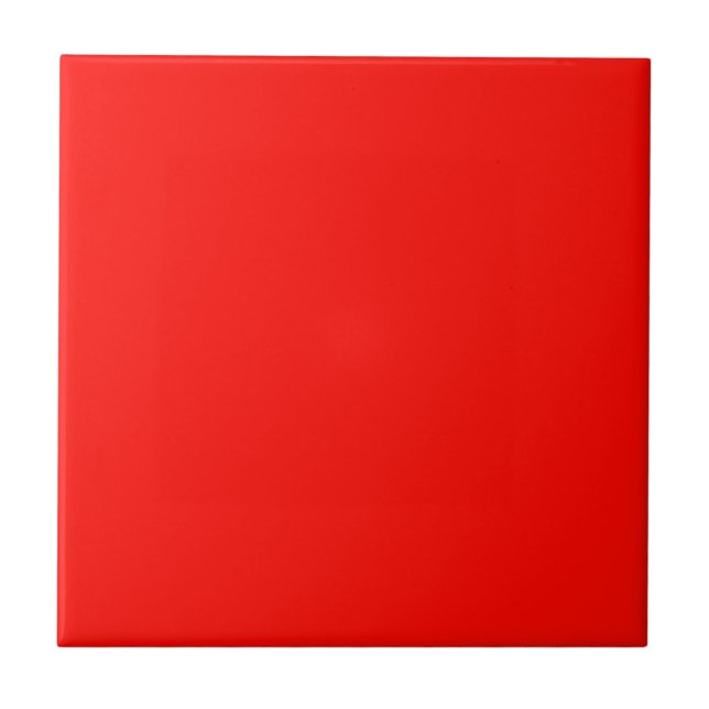 Candy Apple Red Solid Colour Tile (Front)