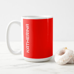 Candy Apple Solid Color Classic Personalized Coffee Mug