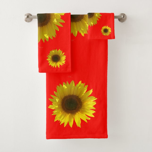 Candy Apple  - Sunflower Bath Towel Set (Insitu)