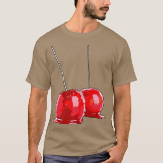 Candy Apples 25 Cent Funny Candy Dessert Women34 T-Shirt