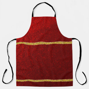 Candy Apples Red Gold Apron