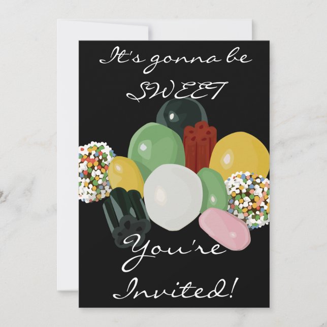 Candy Assortment Invitation (Front)
