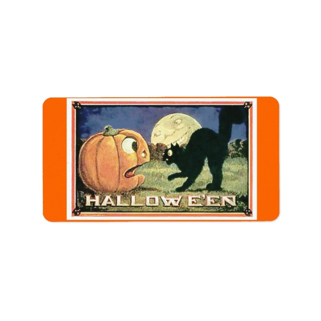 Candy Bag Halloween Label (Front)