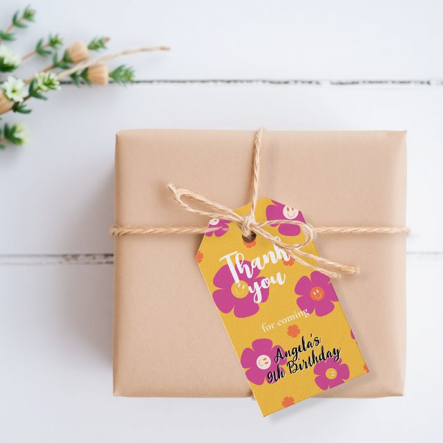 Candy bag labels for Daisy Rainbow birthday  (Creator Uploaded)
