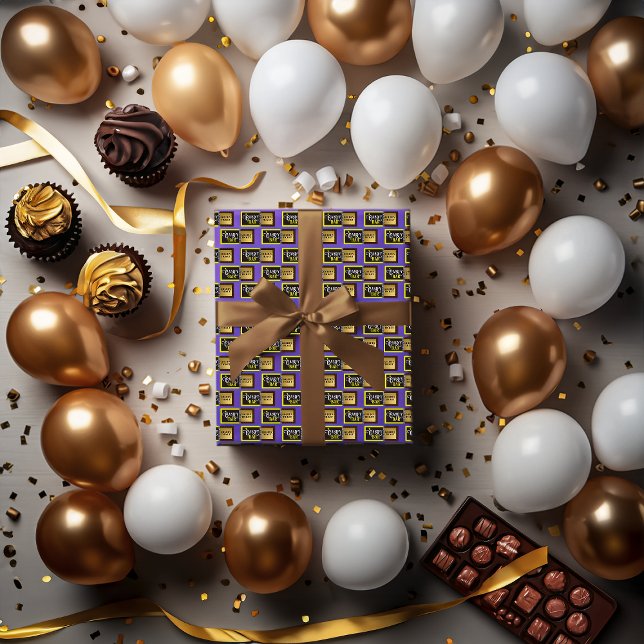 Candy Bar Golden Ticket  Wrapping Paper (Creator Uploaded)