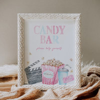 Candy Bar Movie Party Sign | Digital or Printed