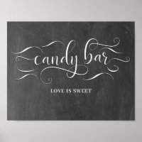 Candy Bar Wedding Day Sign