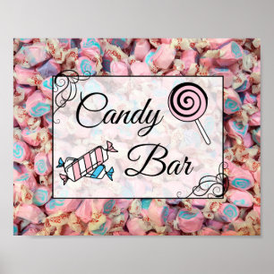 Candy Bar Wedding or Baby Shower Sign Poster