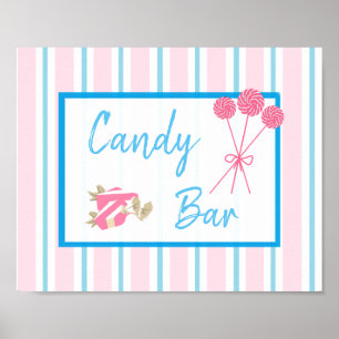 Candy Bar Wedding or Baby Shower Sign Poster