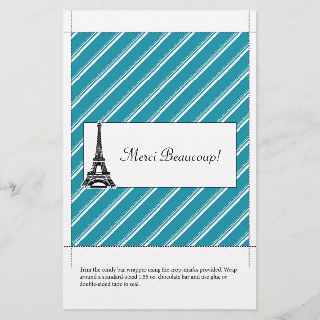 Candy Bar Wrapper | Thank You (Front)
