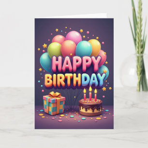Candy Birthday Art Card