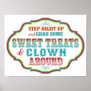 Candy Booth Sign for Carnival Circus Birthday BL