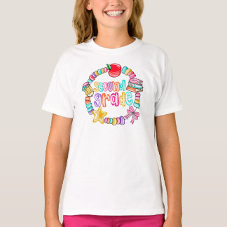 Candy Bracelet Colourful Second Grade T-Shirt