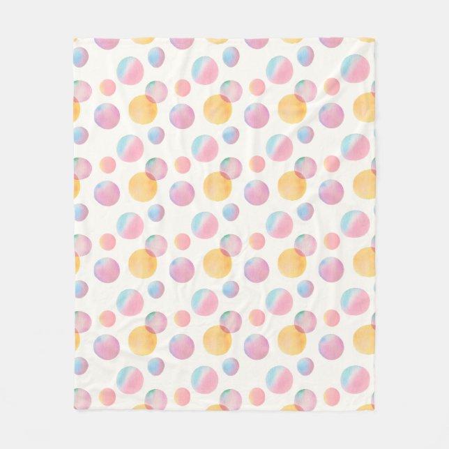 Candy Bubbles Cosy Fleece Blanket (Front)
