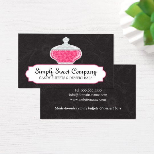 Candy Buffet and Dessert Bars Business Cards