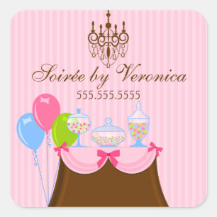 Candy Buffet and Dessert Table Square Sticker
