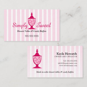 Candy Buffet and Dessert Tables Business Card