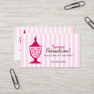 Candy Buffet and Dessert Tables Business Card