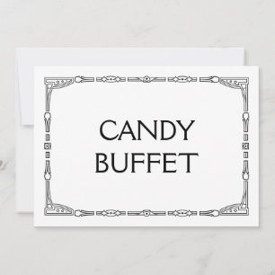 "Candy Buffet" Art Deco Style Wedding Sign