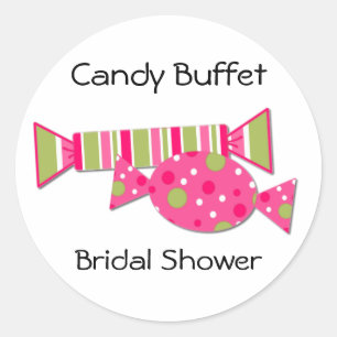 Candy Buffet Bridal Shower Envelope Seal