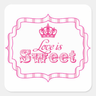 Candy Buffet Girl's Party Favour Birthday Sticker