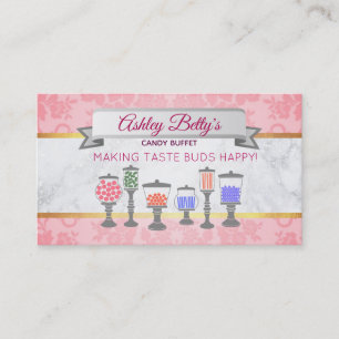 Candy Buffet Slogans Business Cards