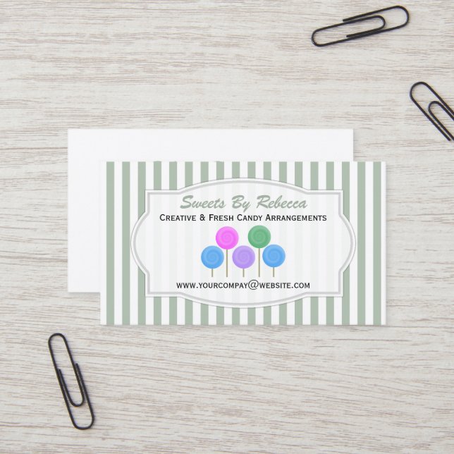 Candy Business Card (Front/Back In Situ)