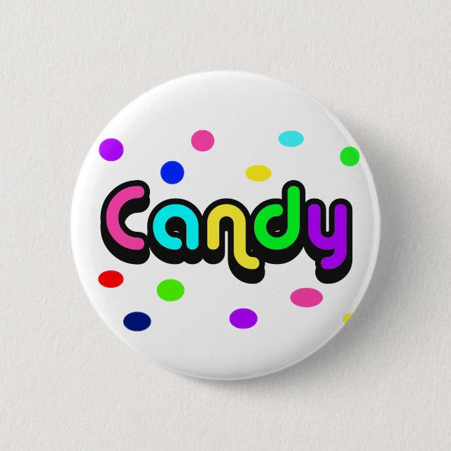 Candy-button 6 Cm Round Badge (Front)