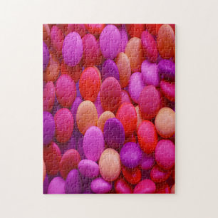 Candy Buttons pink Jigsaw Puzzle