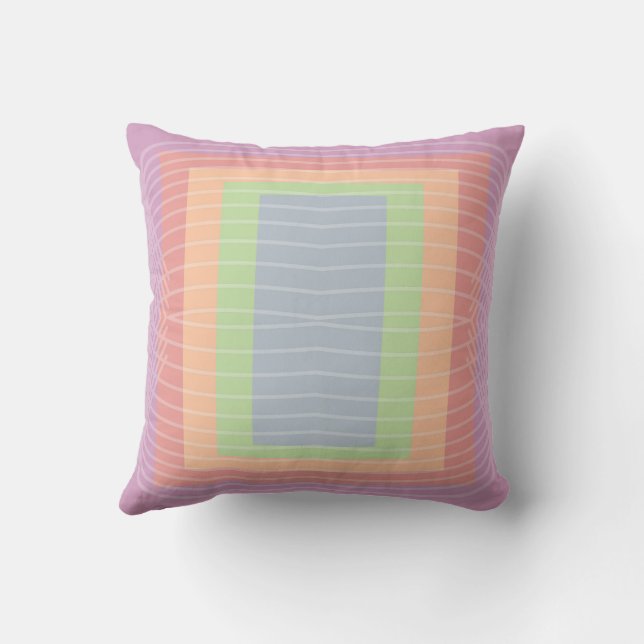 Candy Cake Pastel Colour Block  Cushion (Back)