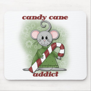 Candy Cane Addict Tshirts and Gifts Mouse Mat