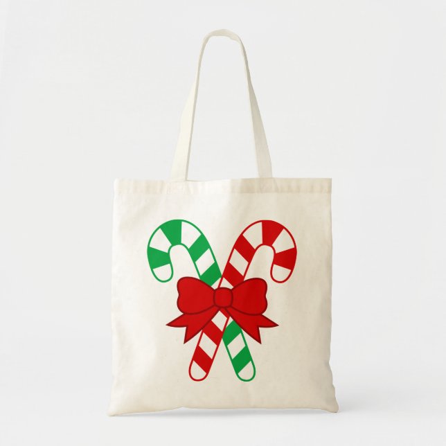 Candy Cane Budget Tote bag (Front)