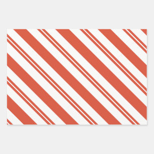 Candy Cane Chorus Diagonal Flat Sheet Set of 3