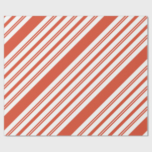 Candy Cane Chorus-Stripe-Diagonal Wrapping Paper