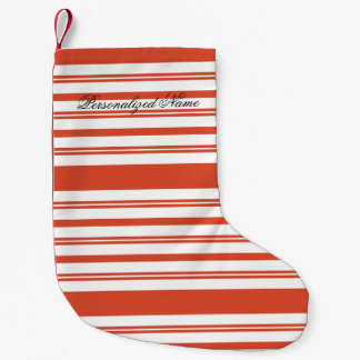 Candy Cane Chorus-Stripe-Horizontal Small Christmas Stocking