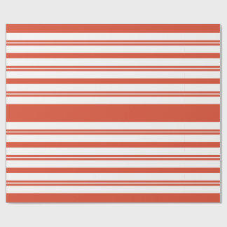 Candy Cane Chorus-Stripe-Horizontal Wrapping Paper