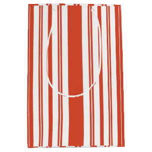 Candy Cane Chorus-Stripe-Verticle Medium Gift Bag