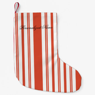 Candy Cane Chorus-Stripe-Verticle Small Christmas Stocking