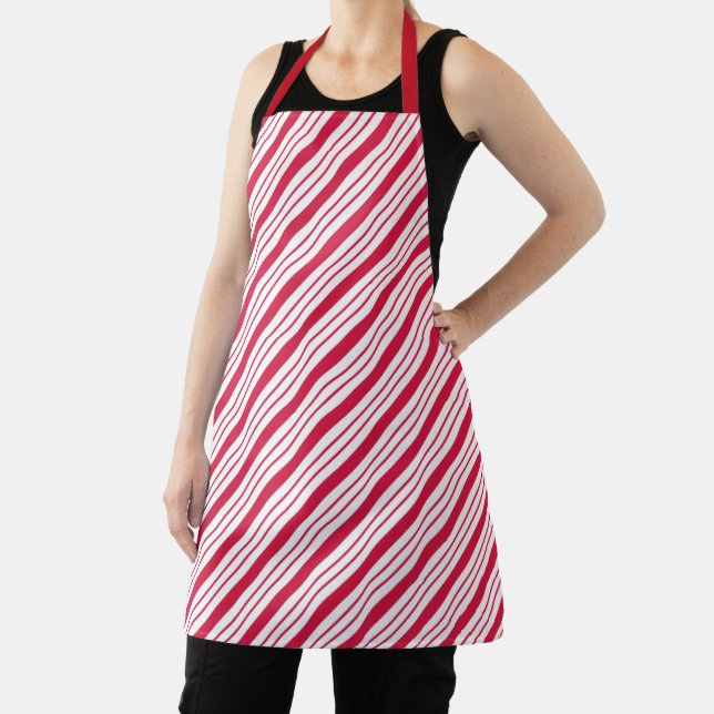 Candy Cane Christmas Apron  (Insitu)