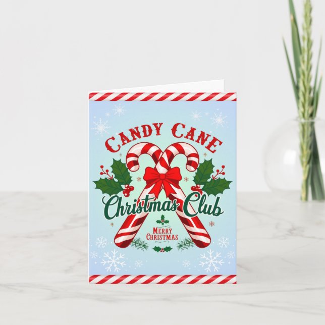 Candy Cane Christmas Card (Front)